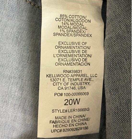 Wit‎ & Wisdom Highrise Luxe Touch Seamless Ankle Skimmer Jeans Plus Size 20W - Picture 4 of 9